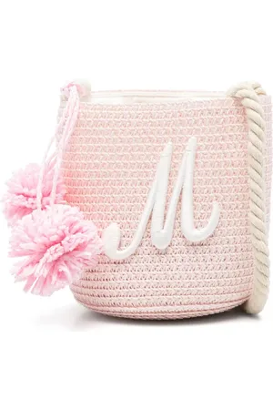 MONNALISA Straw bucket bag