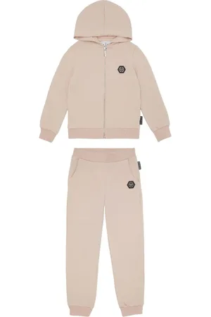 Philipp Plein Strass Gothic Plein Jogging tracksuit set