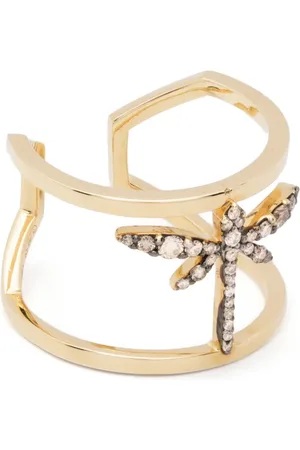 ANAPSARA 18kt yellow Mini Dragonfly diamond ring
