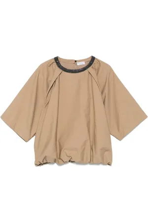 Brunello Cucinelli Monili chain-detail blouse