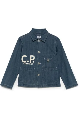 C.P. Company Logo-print denim jacket