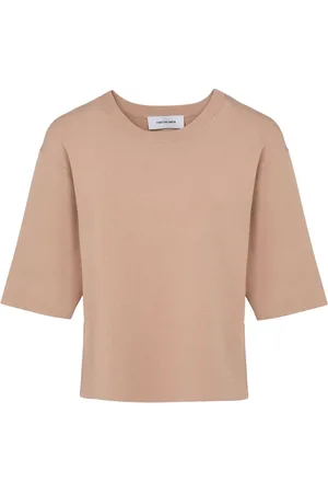 YVES SALOMON Knitted cropped T-shirt
