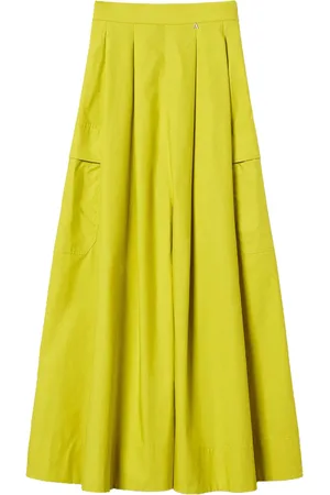 Twin-Set Poplin pleated skirt