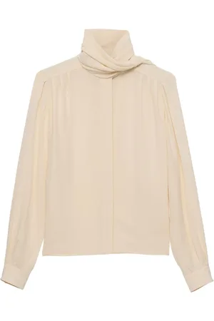 Prada Scarf-detail shirt