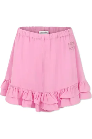 Pinko Embroidered-logo shorts