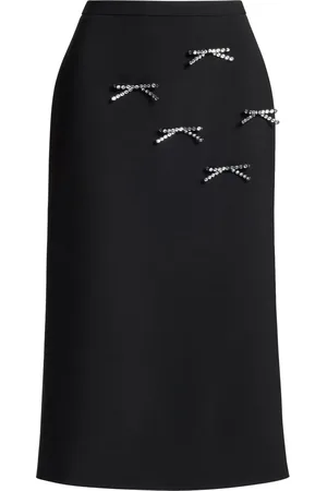 Elie saab Bow-detail midi skirt