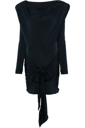 ROTATE Draped-detail mini dress