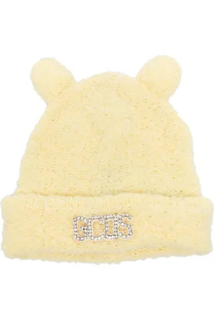 GCDS Logo-embellished textured beanie