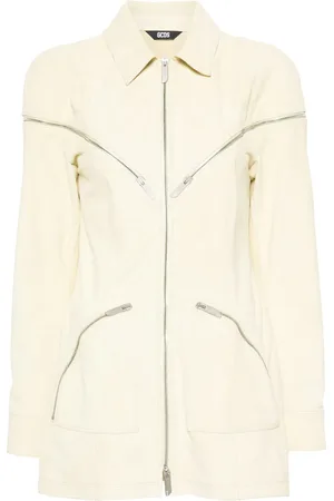 GCDS All-around-zip suede jacket