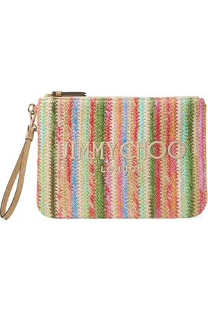 Jimmy Choo Raffia clutch bag