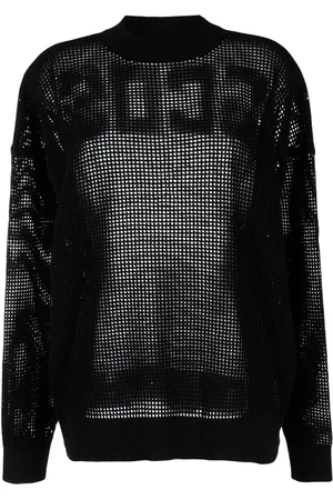 GCDS Fully-perforated logo jumper