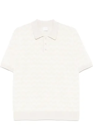 ELEVENTY Zigzag-pattern polo shirt
