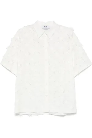 Msgm Appliqué-detail shirt