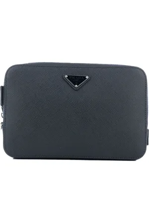 Prada Triangle-logo clutch bag