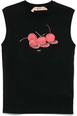 Nº21 Cherry-print top