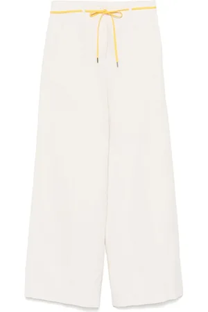 Aspesi Contrasting-belt trousers