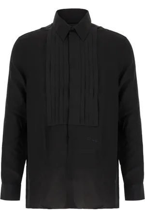 Givenchy Pleated-bib silk shirt