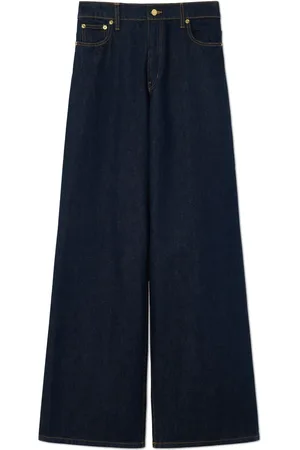 ST. JOHN High-rise wide-leg jeans
