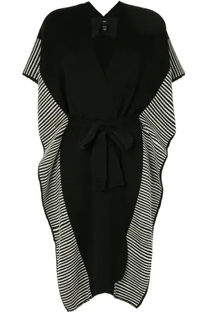 Voz Striped edge knitted kaftan