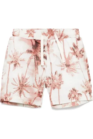 MISS GRANT Palm-tree print shorts