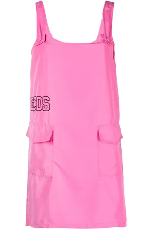 GCDS Logo-embroidered mini dress