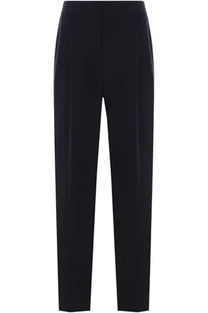 Giorgio Armani Wool crepe pleated trousers
