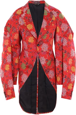 Comme des Garçons Floral-jacquard blazer
