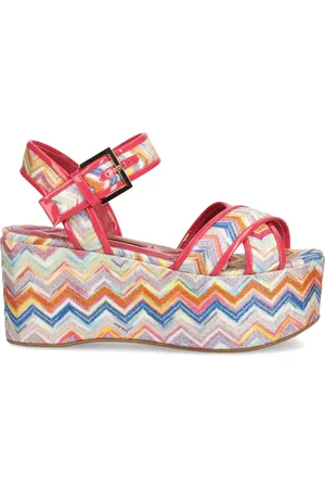 Missoni 85mm zigzag-patterned platform sandals