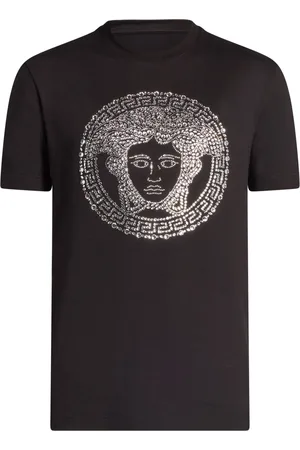 VERSACE Medusa-rhinestone T-shirt