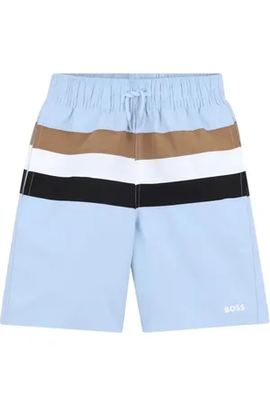 HUGO BOSS Striped swim shorts