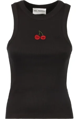 Des Phemmes Embroidered-motif tank top