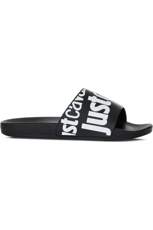 Roberto Cavalli Logo-print slides