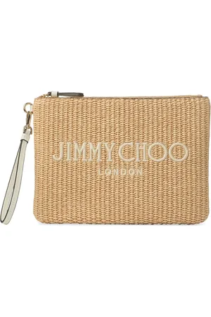 Jimmy Choo Raffia clutch bag