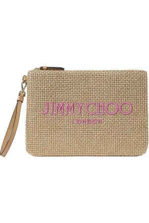 Jimmy Choo Raffia clutch bag
