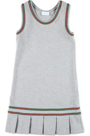 Gucci Web-stripe fleece dress