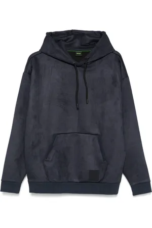 HUGO BOSS Logo-patch hoodie
