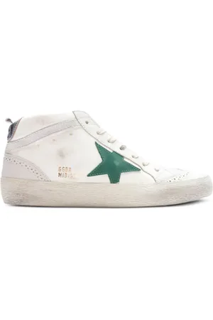Golden Goose Mid Star "Cream/Green/Silver" sneakers