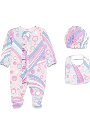 PUCCI Junior Patterned babygrow set