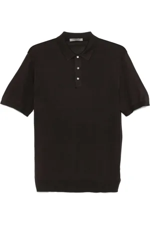 corneliani Fine knit polo shirt