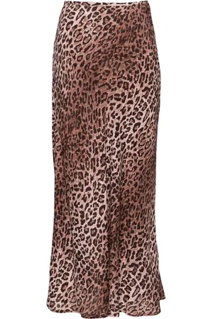 RIXO London Kelly leopard-print silk midi skirt