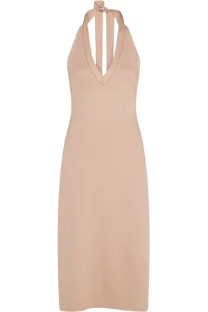 Salvatore Ferragamo Knitted halterneck midi dress