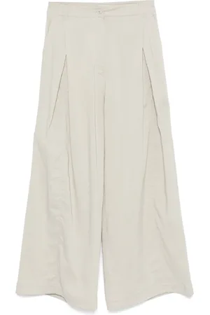 Low Classic Pleated palazzo pants