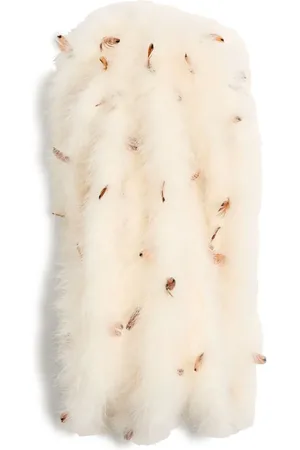 VALENTINO GARAVANI Feather-embellished scarf