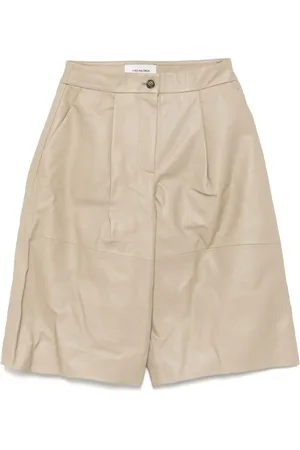 YVES SALOMON Leather shorts