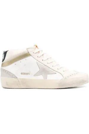 Golden Goose Mid Star "Light Grey/Gold" sneakers