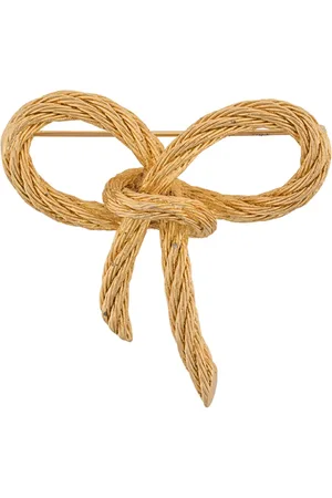 Dior 1980s pre-owned twisted bow brooch