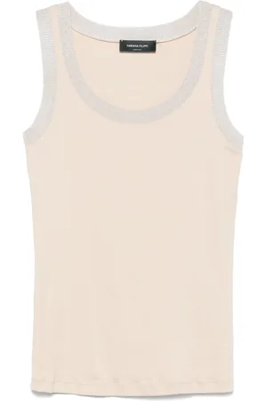 Fabiana Filippi Lurex-trim tank top