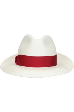 Borsalino Bow-detail sun hat