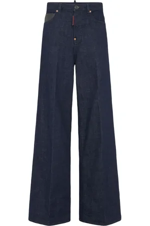 Dsquared2 Logo-patch wide-leg jeans
