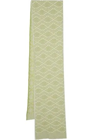 Barrie Monogram cashmere- lambs wool blend scarf